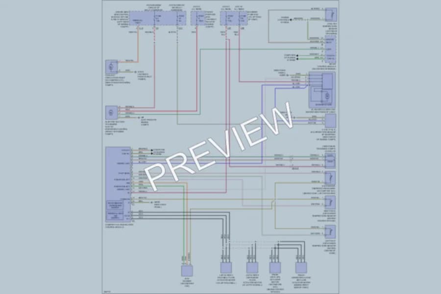 2010 MercedesBenz SLK350 Air Conditioning wiring diagram preview