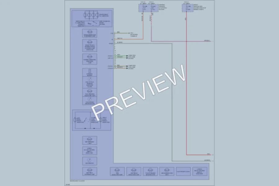 2010 MercedesBenz SLK350 Instrument Cluster wiring diagram preview