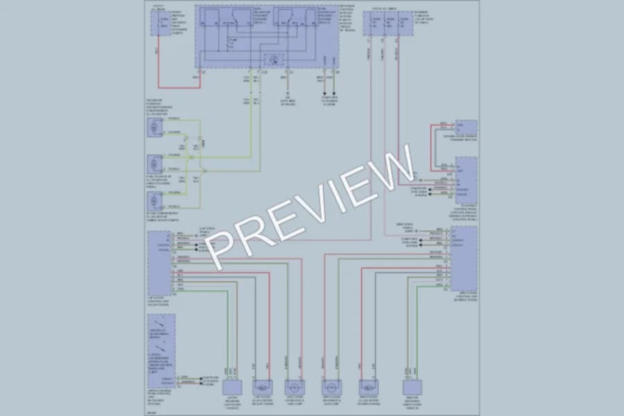 2010 MercedesBenz SLK350 Power Door Locks wiring diagram preview