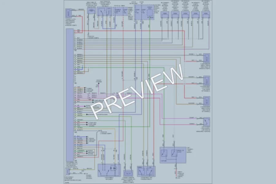 2010 Mitsubishi Eclipse Power Top Sunroof wiring diagram preview