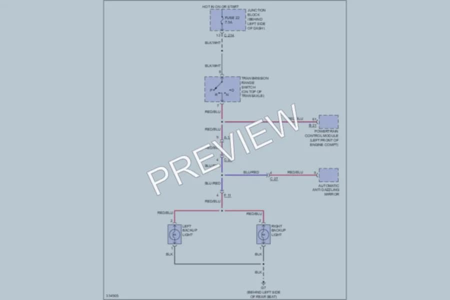 2010 Mitsubishi Galant Exterior Lights wiring diagram preview