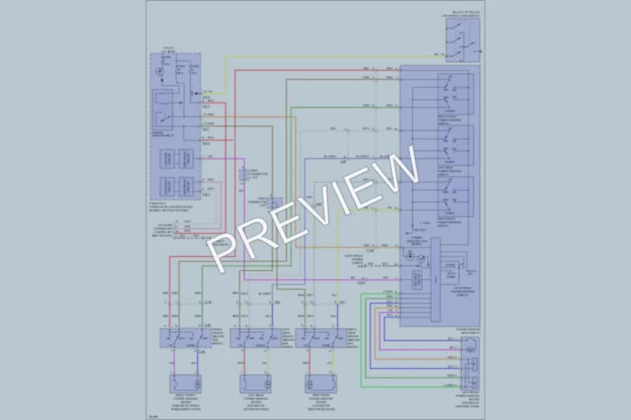2010 Mitsubishi Lancer Power Windows wiring diagram preview