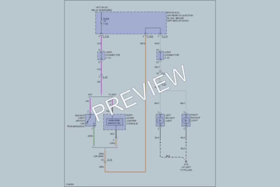 2010 Mitsubishi LancerEvolution Exterior Lights wiring diagram preview