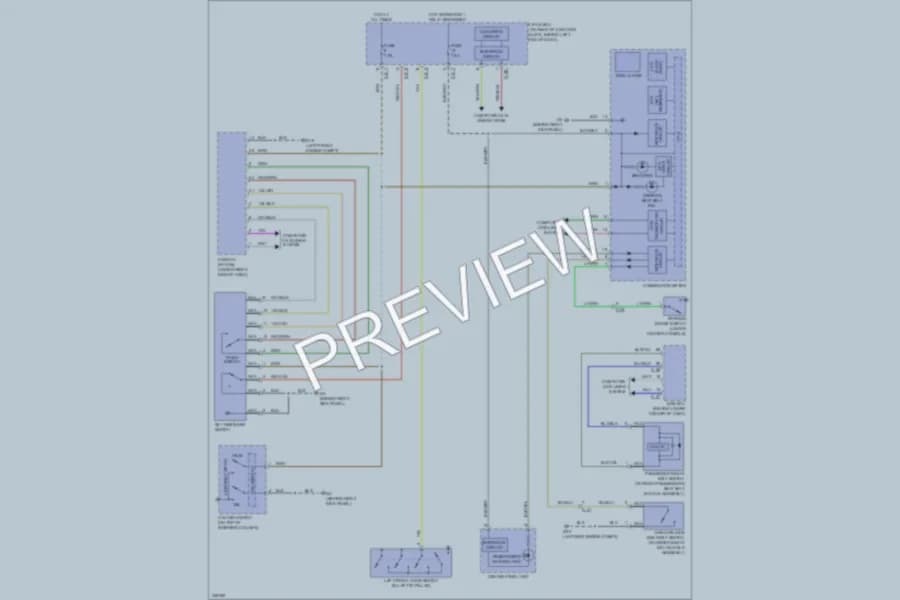 2010 Mitsubishi LancerSportback Warning Systems wiring diagram preview