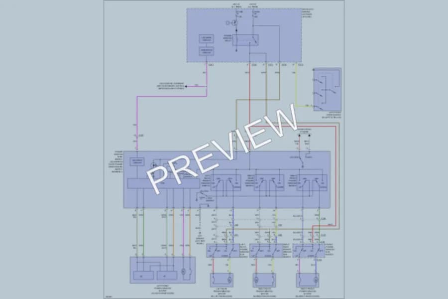2010 Mitsubishi Outlander Power Windows wiring diagram preview