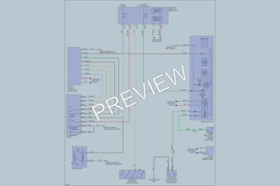 2010 Mitsubishi Outlander Warning Systems wiring diagram preview
