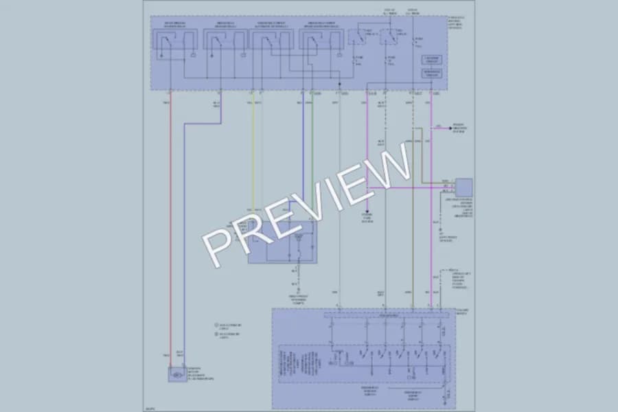 2010 Mitsubishi Outlander Wiper Washer wiring diagram preview