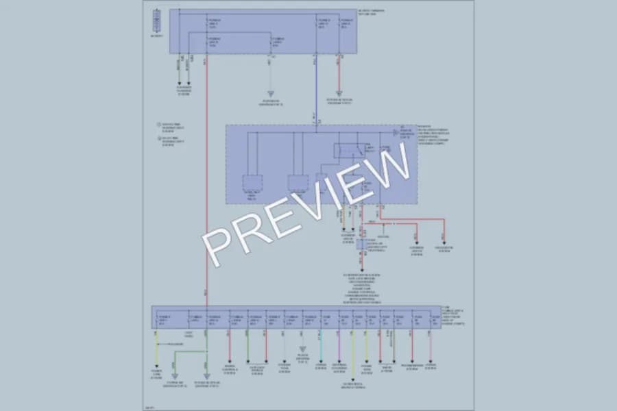 2010 Nissan 370Z Power Distribution wiring diagram preview