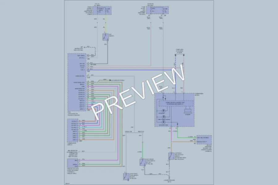 2010 Nissan Frontier Warning Systems wiring diagram preview