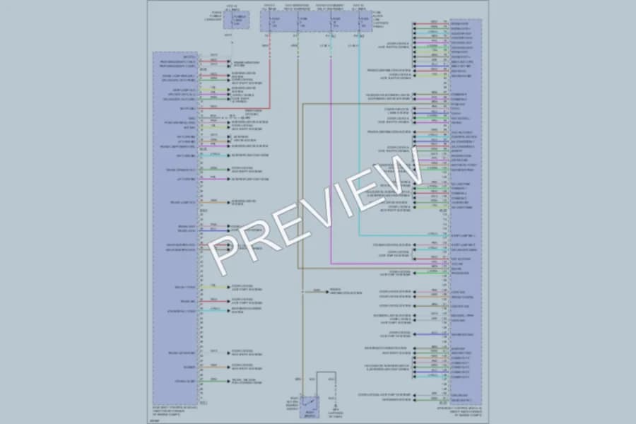 2010 Nissan GTR Body Control Modules wiring diagram preview