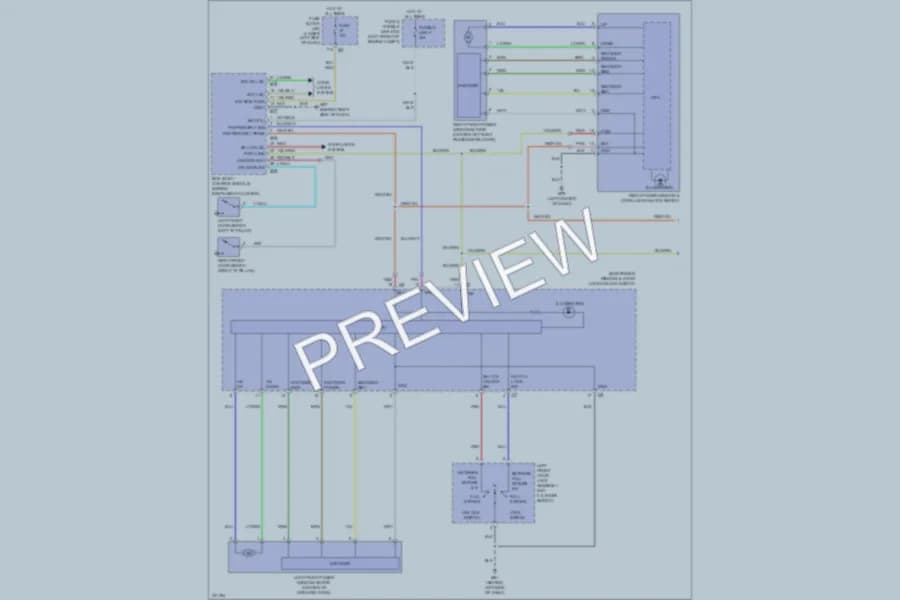 2010 Nissan Maxima Power Windows wiring diagram preview