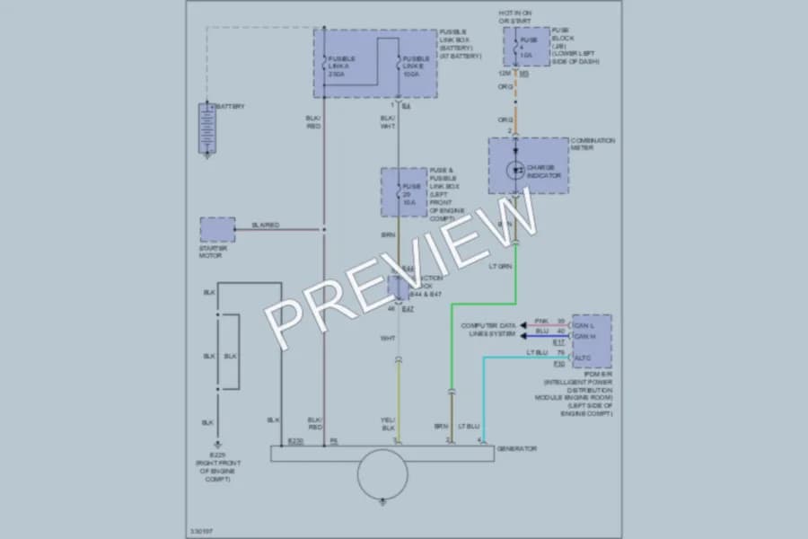2010 Nissan Maxima Starting Charging wiring diagram preview