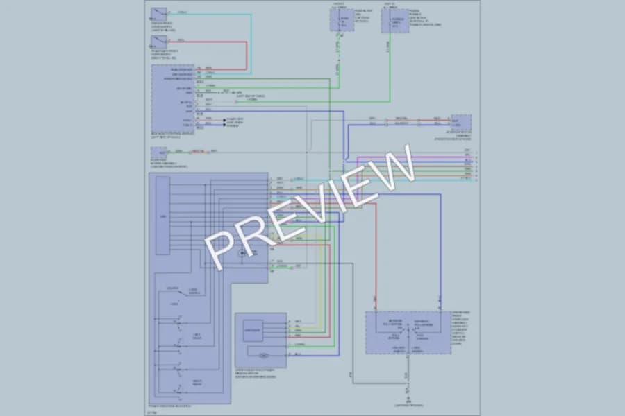 2010 Nissan Murano Power Windows wiring diagram preview