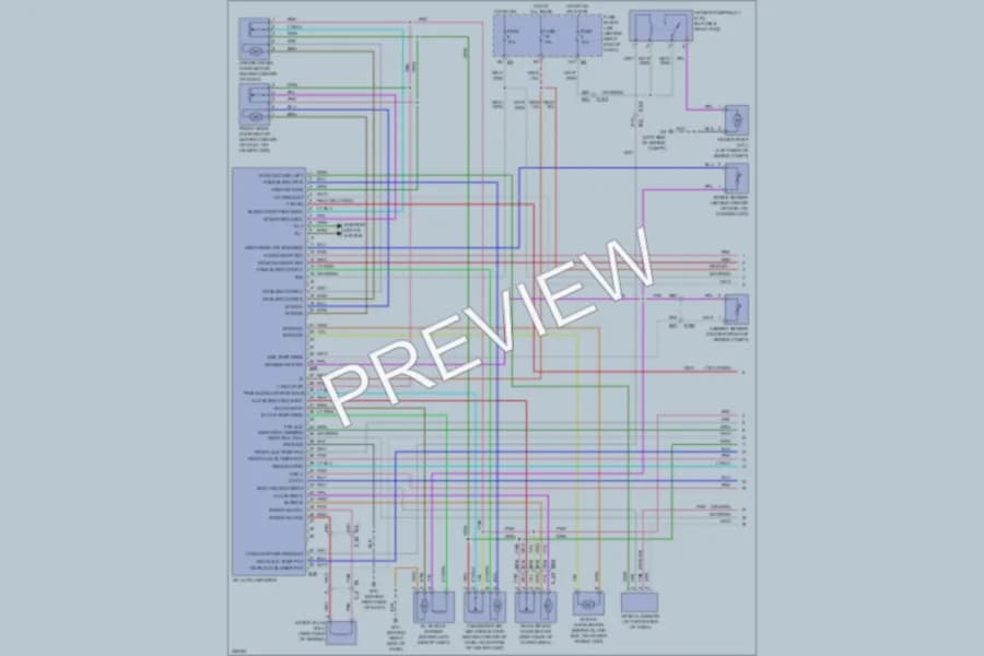 2010 Nissan Pathfinder Air Conditioning wiring diagram preview