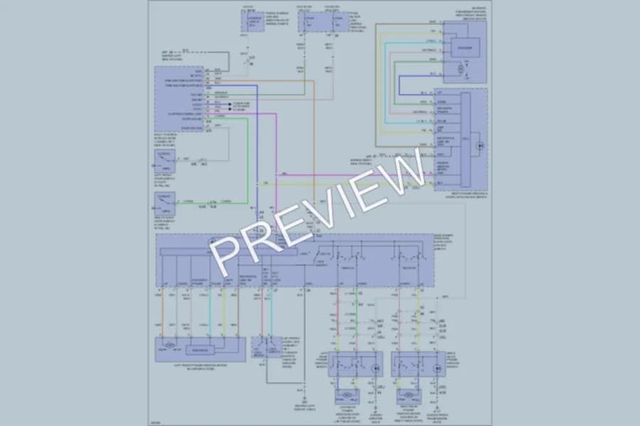 2010 Nissan Pathfinder Power Windows wiring diagram preview