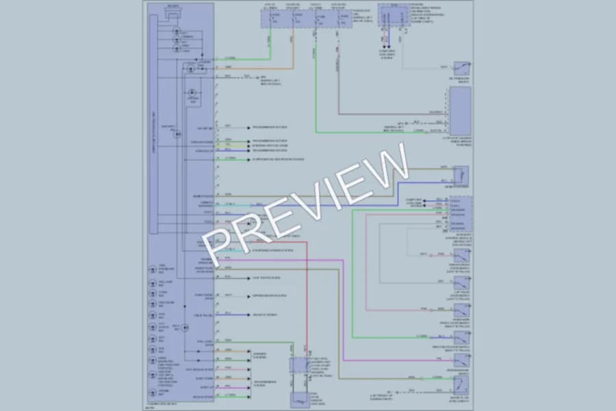 2010 Nissan Rogue Instrument Cluster wiring diagram preview