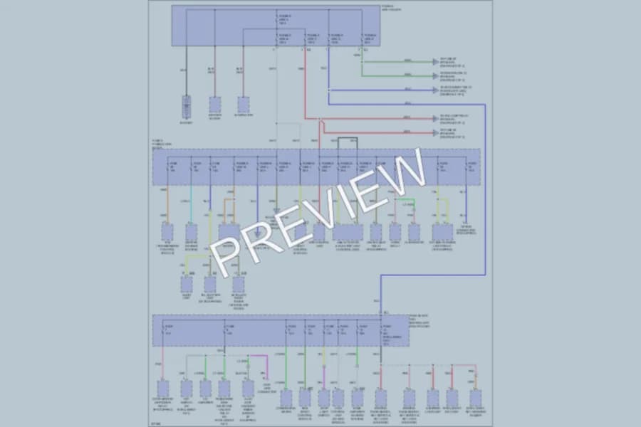 2010 Nissan Rogue Power Distribution wiring diagram preview