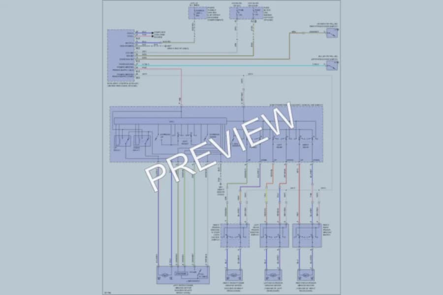 2010 Nissan Sentra Power Windows wiring diagram preview