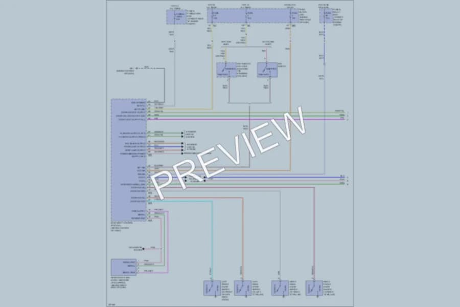 2010 Nissan Titan Power Door Locks wiring diagram preview