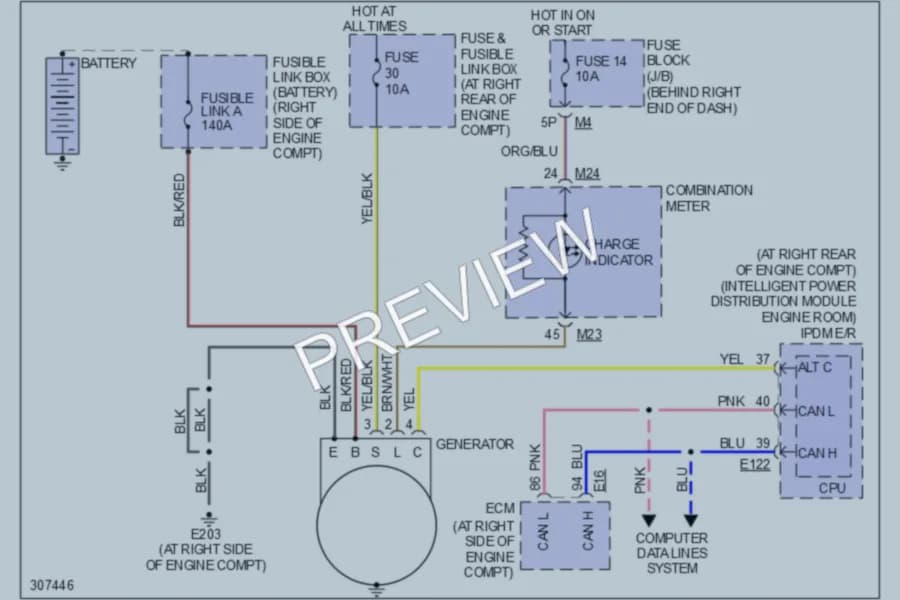 2010 Nissan Titan Starting Charging wiring diagram preview