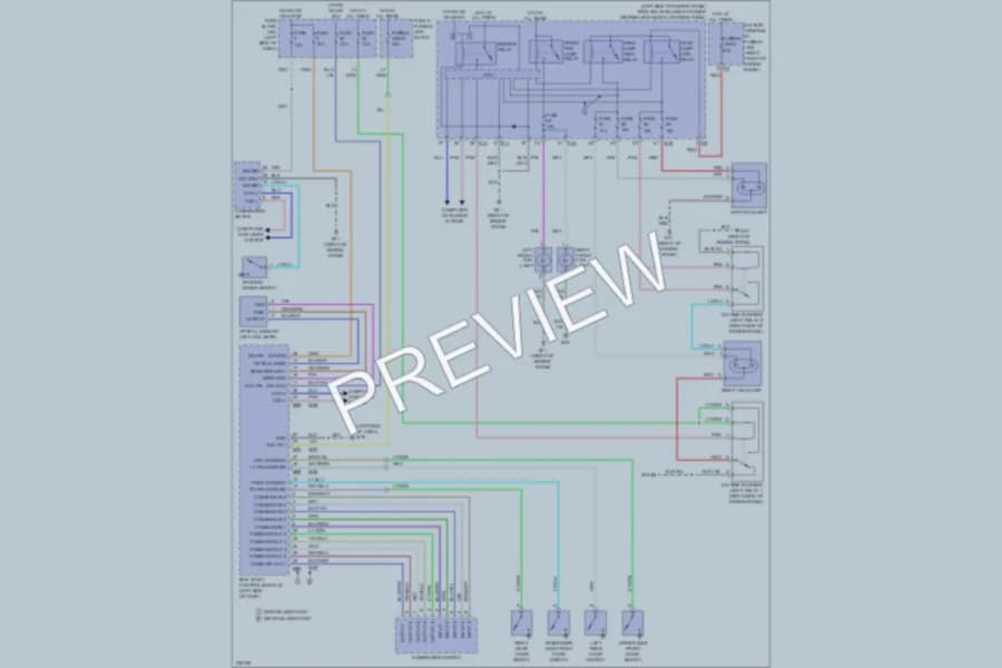 2010 Nissan cube Headlights wiring diagram preview