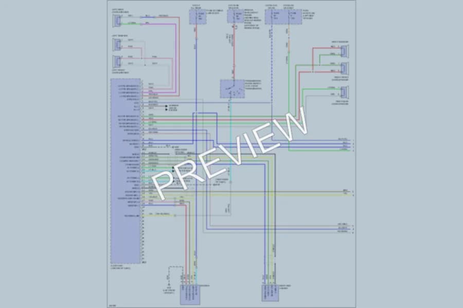 2010 Nissan cube Radio wiring diagram preview
