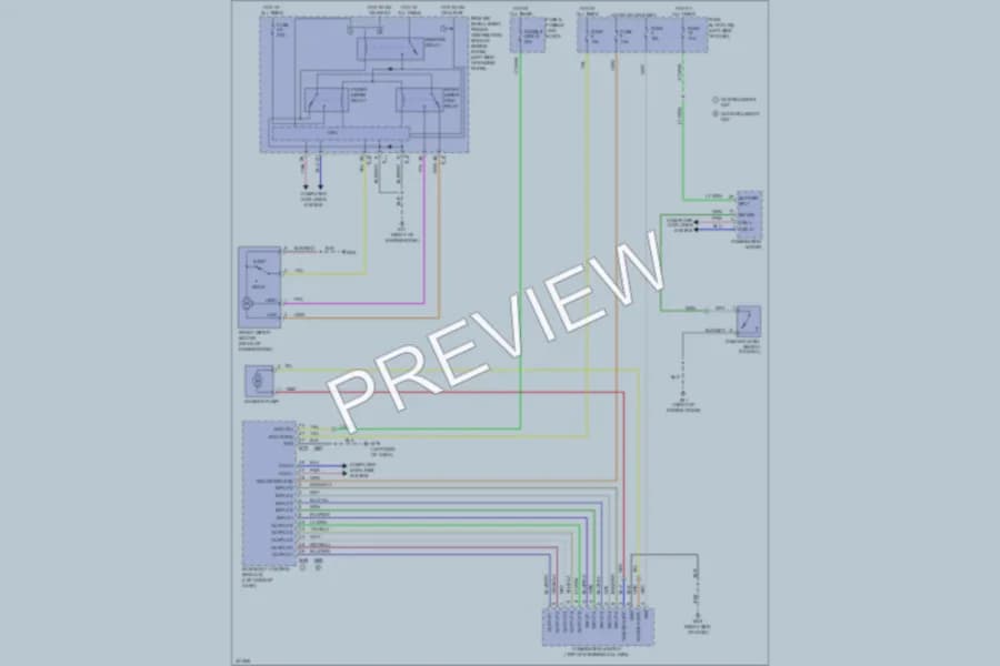 2010 Nissan cube Wiper Washer wiring diagram preview