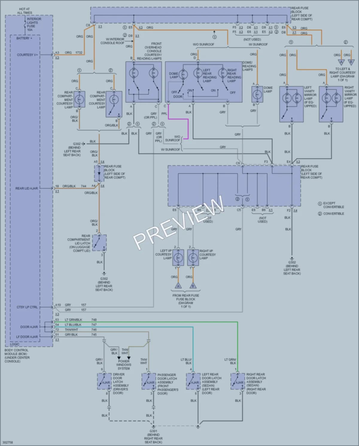 2010 Pontiac G6 Interior Lights wiring diagram preview