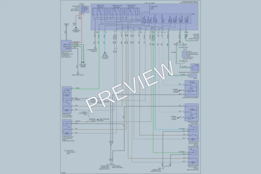 2010 Pontiac G6 Power Door Locks wiring diagram preview