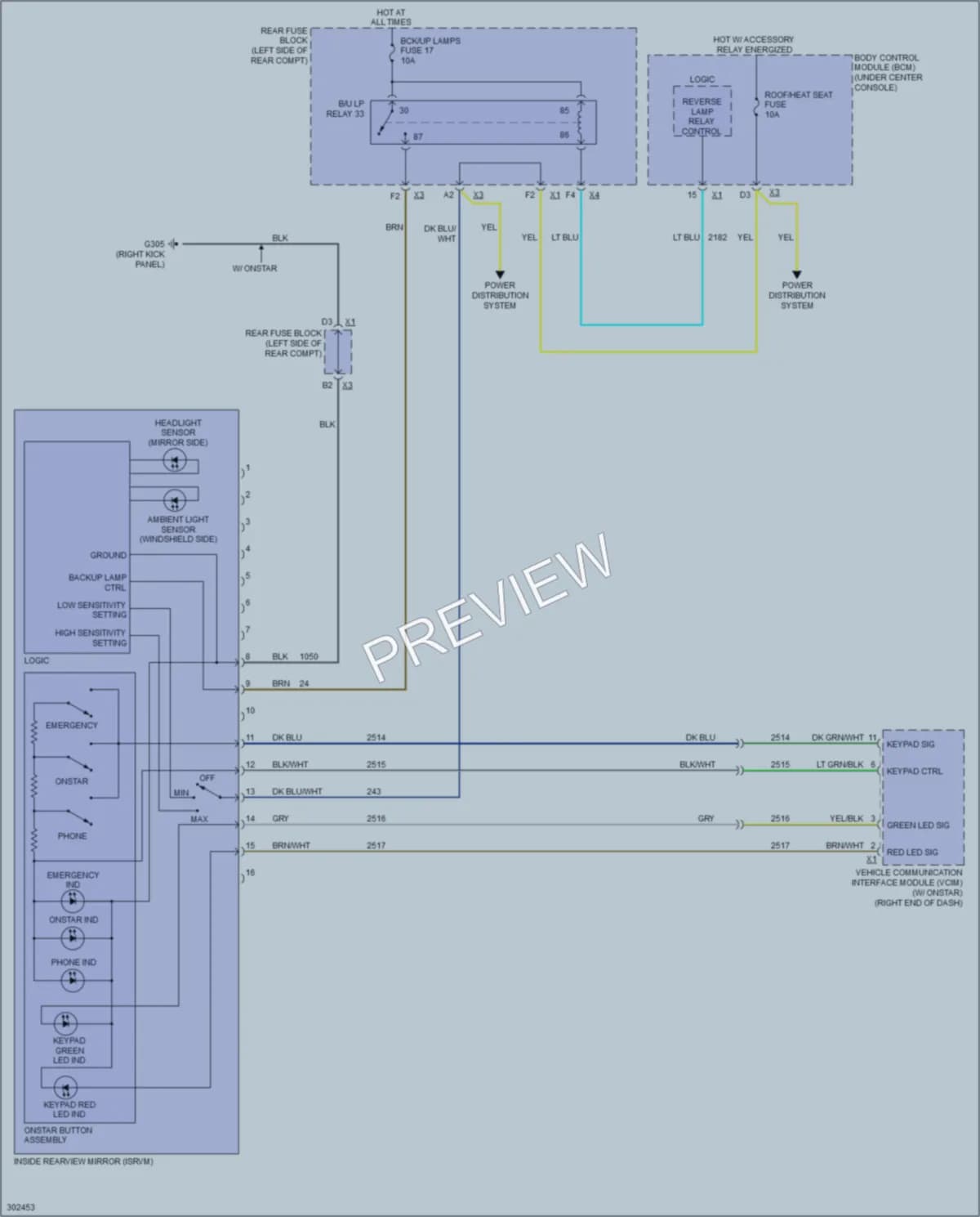 2010 Pontiac G6 Power Mirrors wiring diagram preview