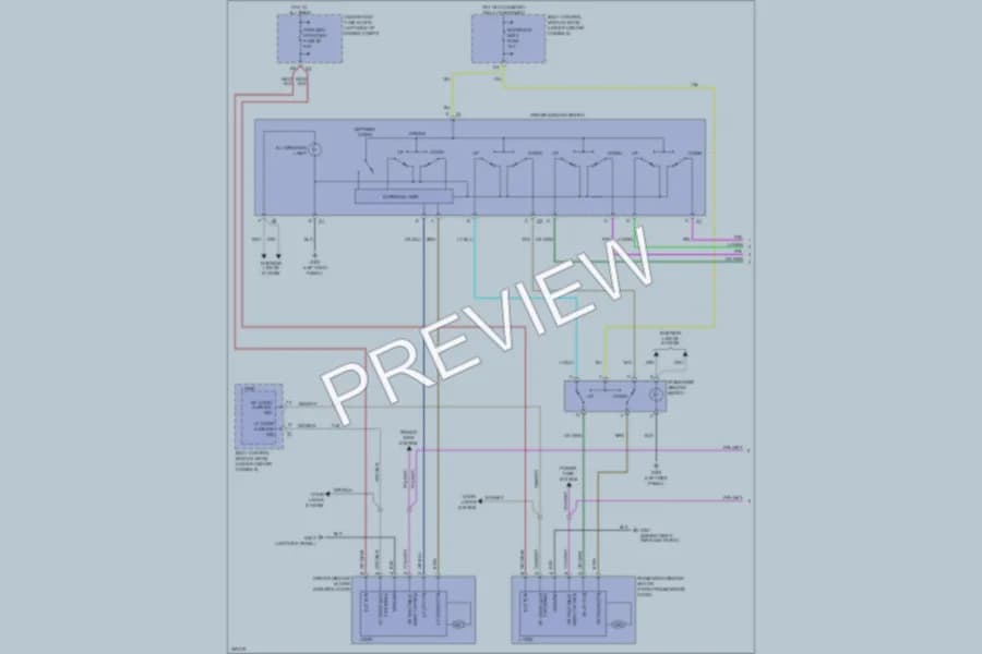 2010 Pontiac G6 Power Windows wiring diagram preview