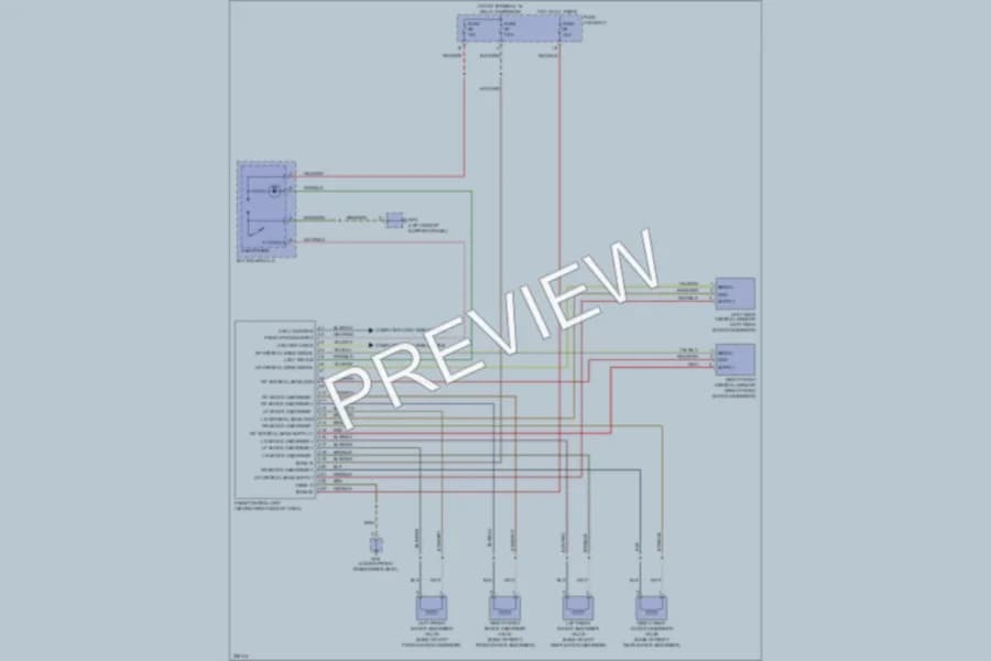 2010 Porsche 911 Electronic Suspension wiring diagram preview