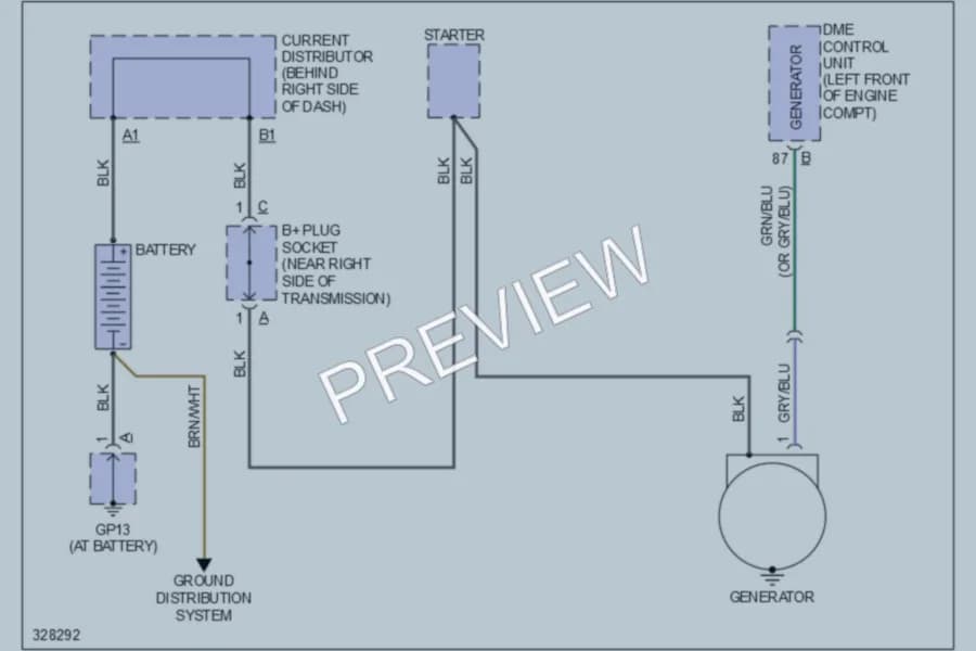 2010 Porsche 911 Starting Charging wiring diagram preview