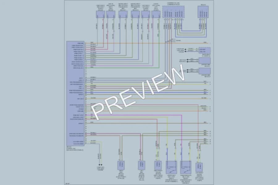 2010 Porsche 911 Supplemental Restraints wiring diagram preview