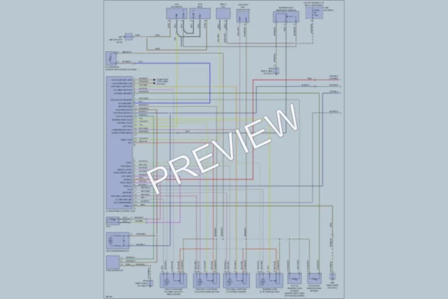 2010 Porsche Boxster Air Conditioning wiring diagram preview