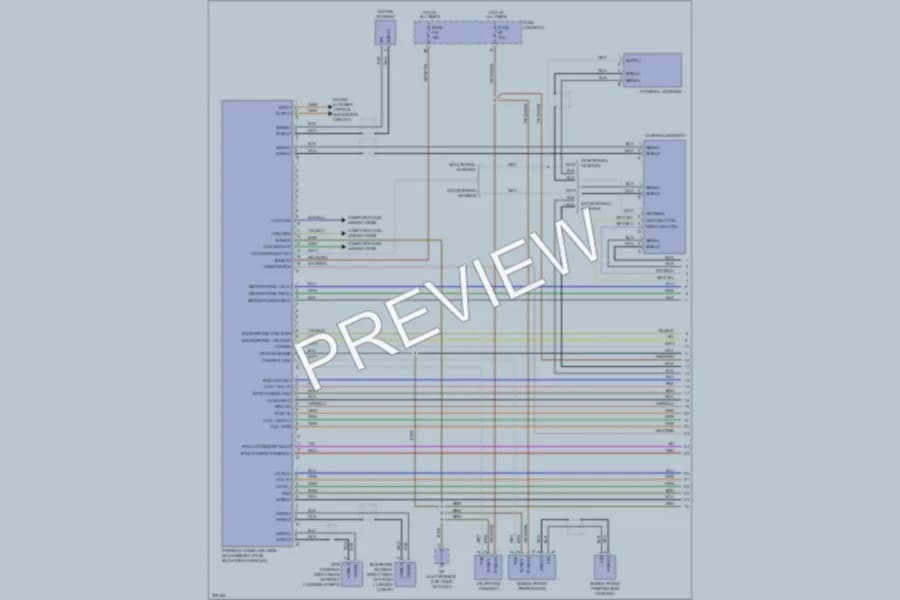 2010 Porsche Boxster Navigation wiring diagram preview