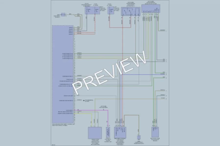 2010 Porsche Cayenne Electronic Suspension wiring diagram preview