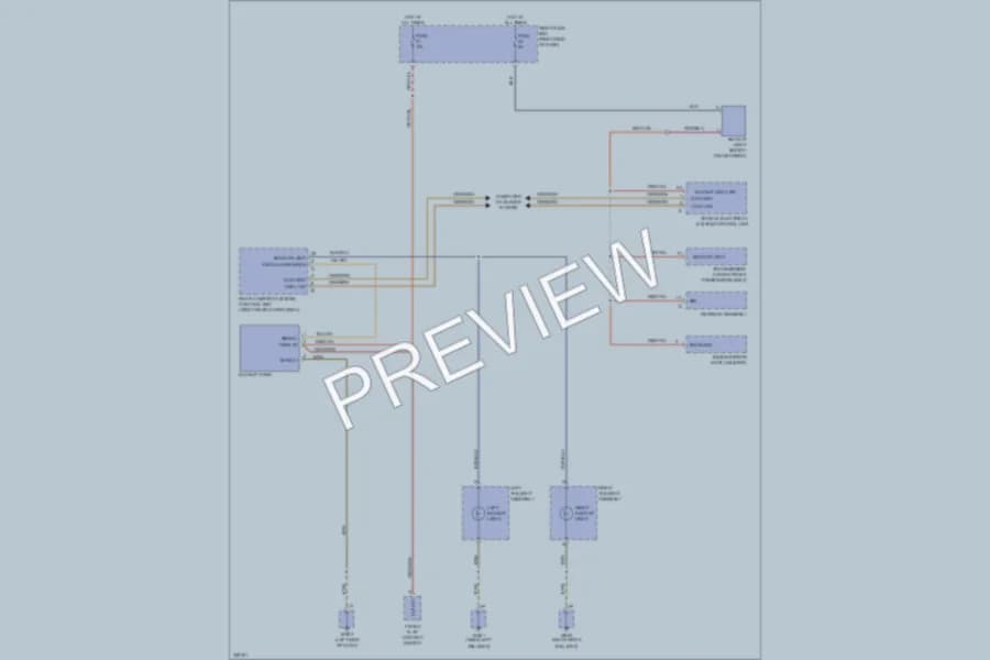 2010 Porsche Cayenne Exterior Lights wiring diagram preview