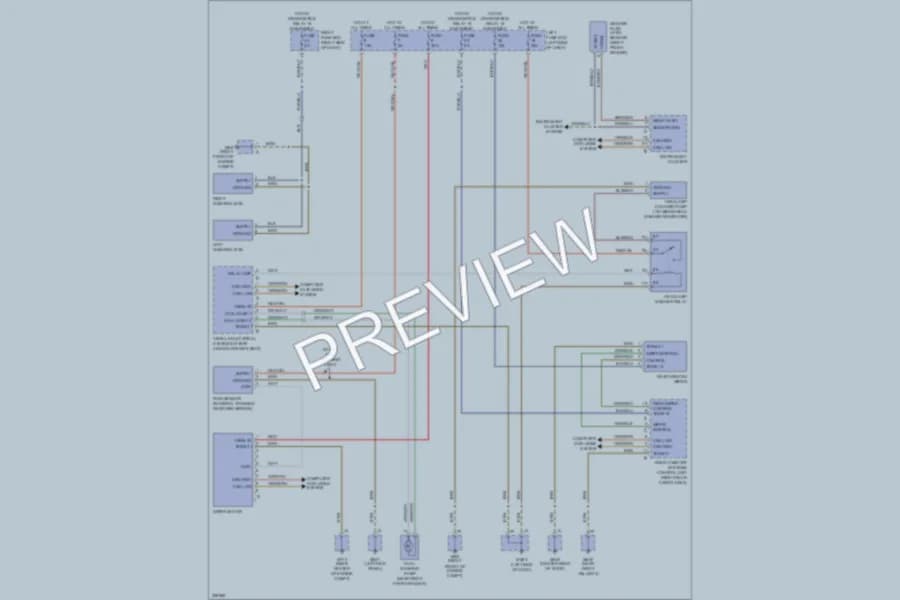 2010 Porsche Cayenne Wiper Washer wiring diagram preview