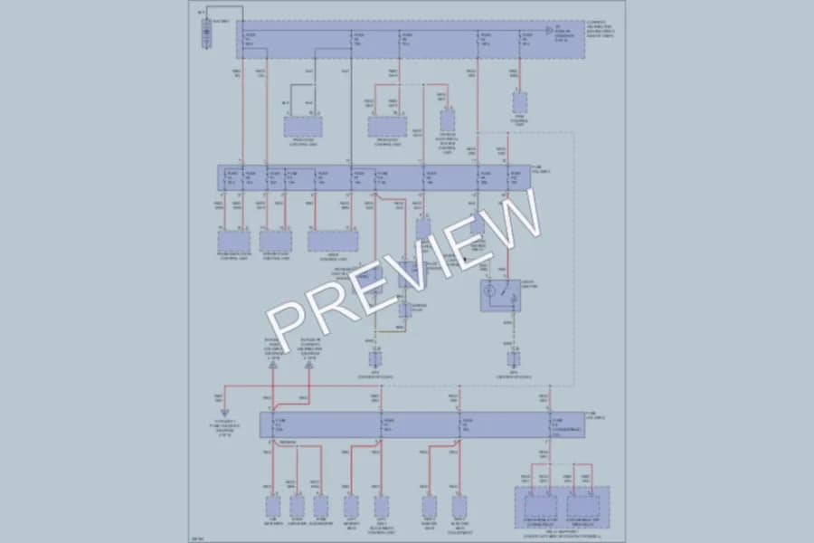 2010 Porsche Cayman Power Distribution wiring diagram preview