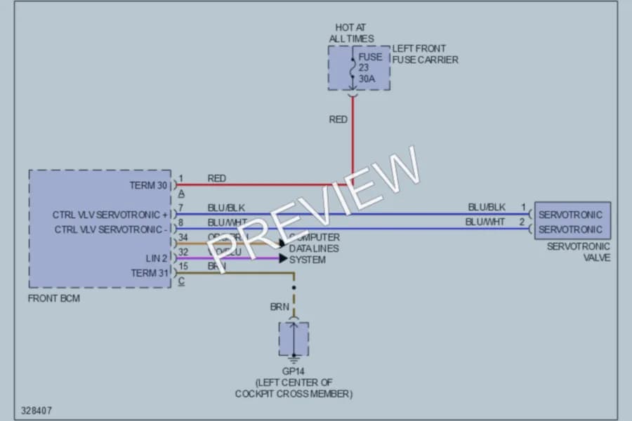 2010 Porsche Panamera Electronic Power Steering wiring diagram preview