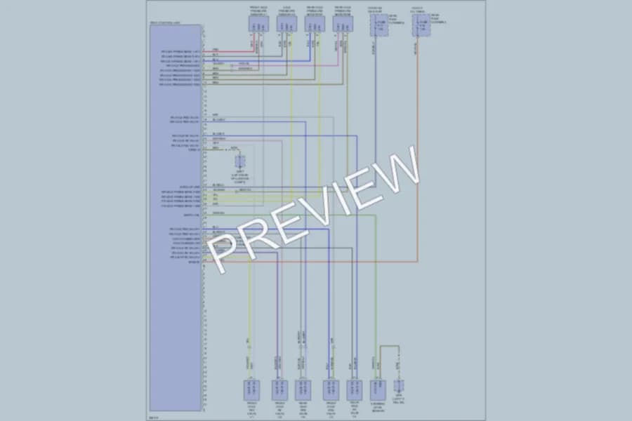 2010 Porsche Panamera Electronic Suspension wiring diagram preview