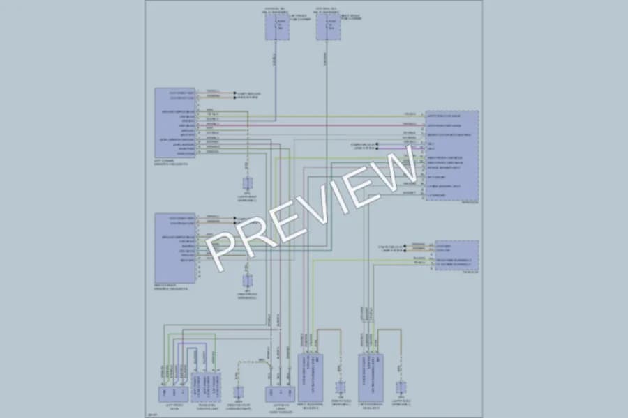 2010 Porsche Panamera Headlights wiring diagram preview
