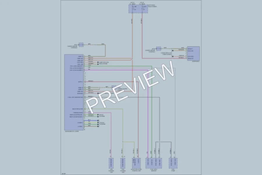 2010 Porsche Panamera Instrument Cluster wiring diagram preview