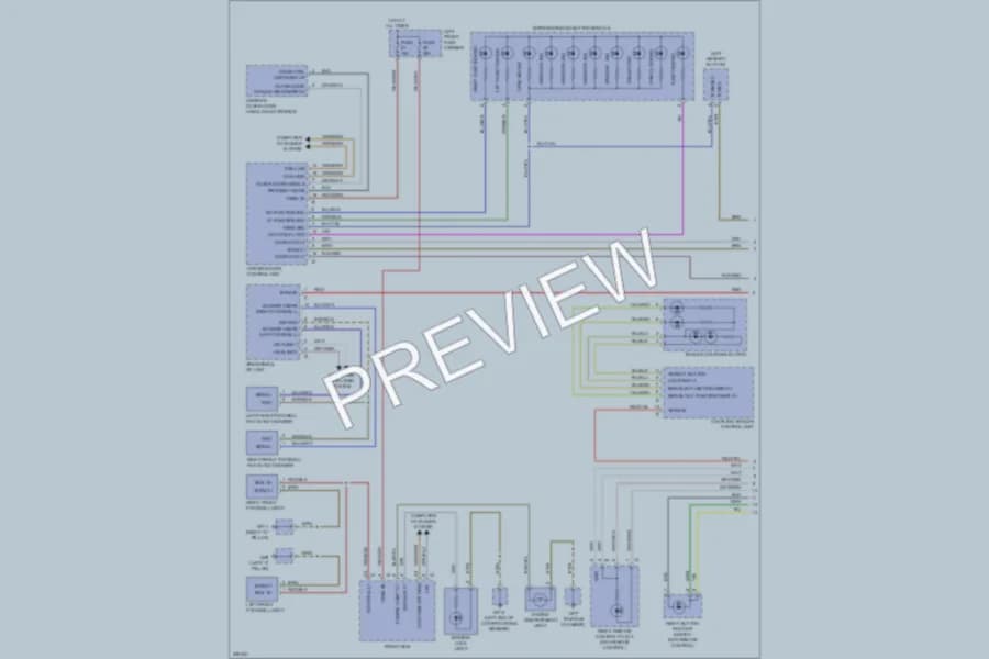 2010 Porsche Panamera Interior Lights wiring diagram preview