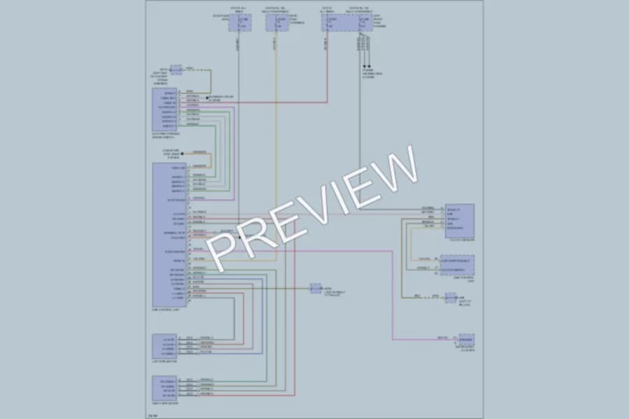 2010 Porsche Panamera Shift Interlock wiring diagram preview