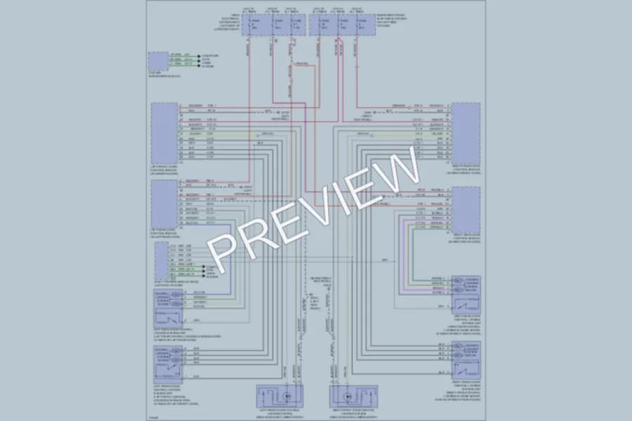 2010 Saab 93X Power Door Locks wiring diagram preview