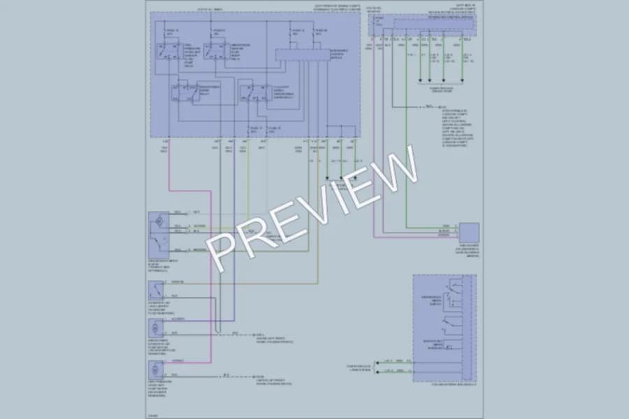 2010 Saab 93X Wiper Washer wiring diagram preview