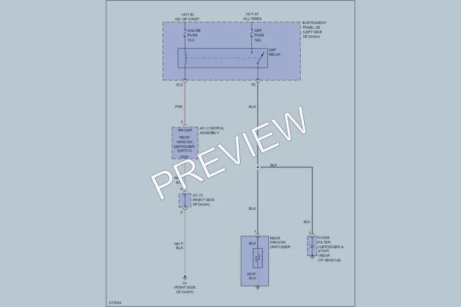 2010 Scion tC Defoggers wiring diagram preview