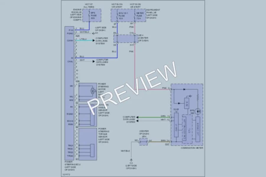 2010 Scion xB Electronic Power Steering wiring diagram preview